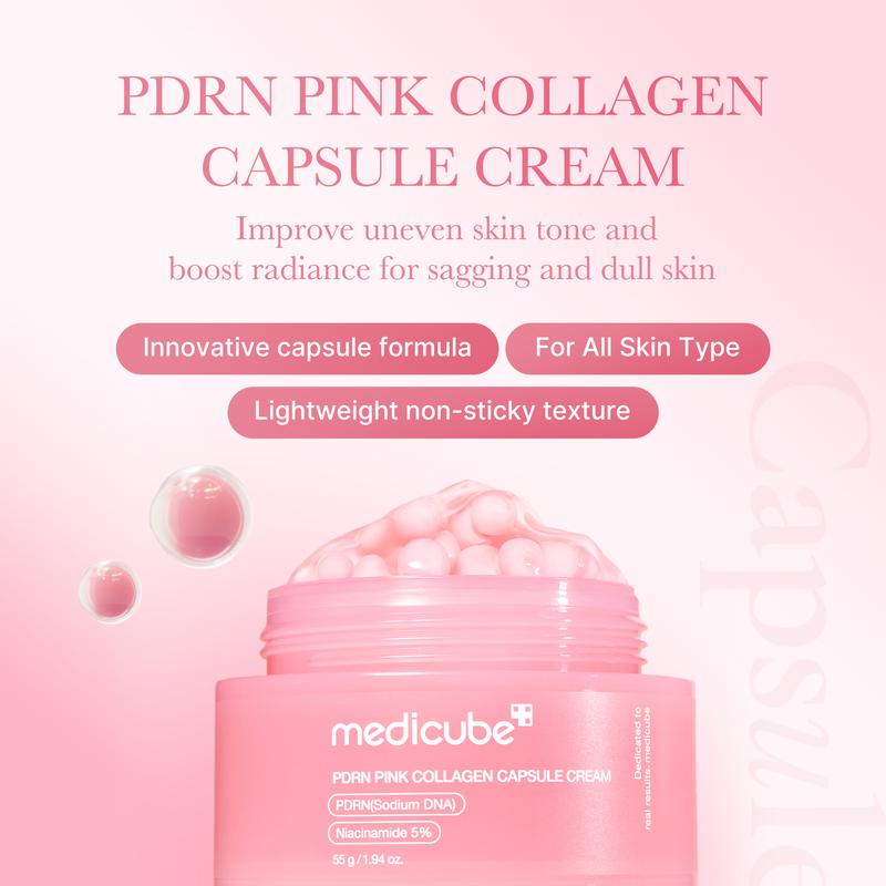 [LIVE Exclusive] [medicube] Booster Pro Bear Cap Skincare SETㅣK-beauty Viral Glass Glow Device Bear Head Cap, Salmon DNA PDRN Pink Peptide Serum, PDRN Capsule Cream