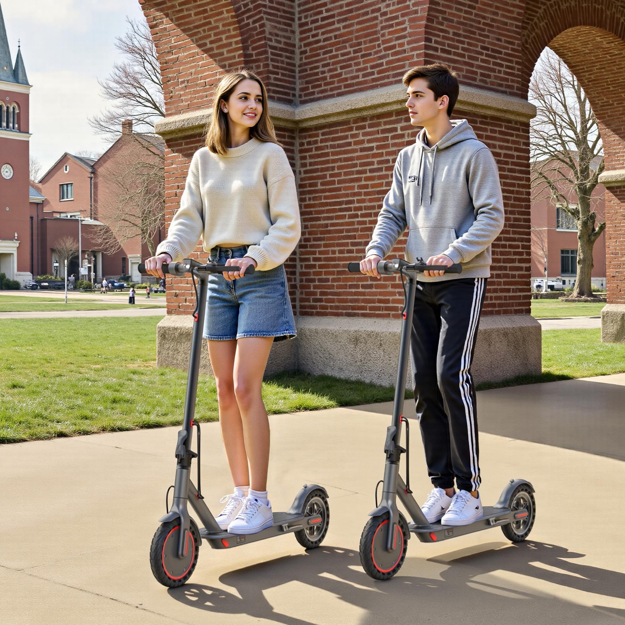 Electric Scooter 19 MPH Max Speed, 350W Motor, Foldable Commuter Scooter with Dual Braking System & App Control,Four Speed adjustment