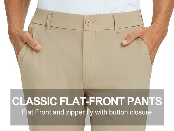 MAELREG Men’s Golf Pants, Stretch Quick Dry Lightweight Trousers, Classic Fit Casual Work Dress Pants with Pockets