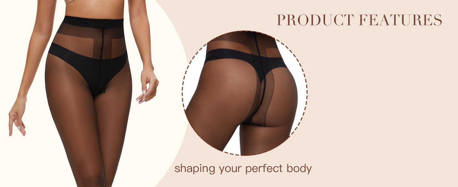 MANZI 3 Pairs Toeless Pantyhose Tights for Women Ultra Thin 10D Toe Open Control Top Pantyhose TikTokShopBlackFriday SpringStatements