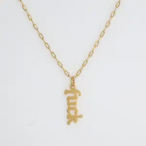 Fuck Necklace (Gold)
