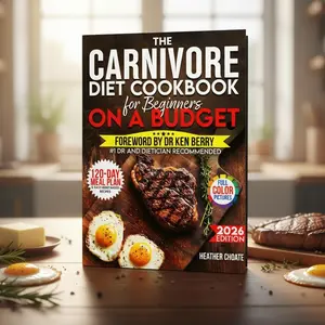 The Carnivore Diet Cookbook for Beginners on a Budget: $7/Day 120-Day Meal Plan, Smart Shopping & Easy Meat-Based Recipes