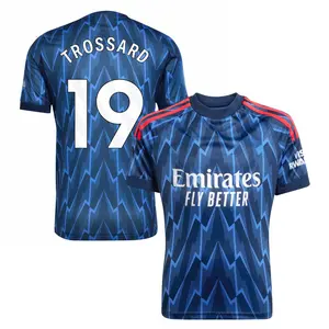 Blue Color ARS Trossard Away 25/26 Jersey, ARS Trossard Blue Color Away Short Sleeve Soccer Jersey