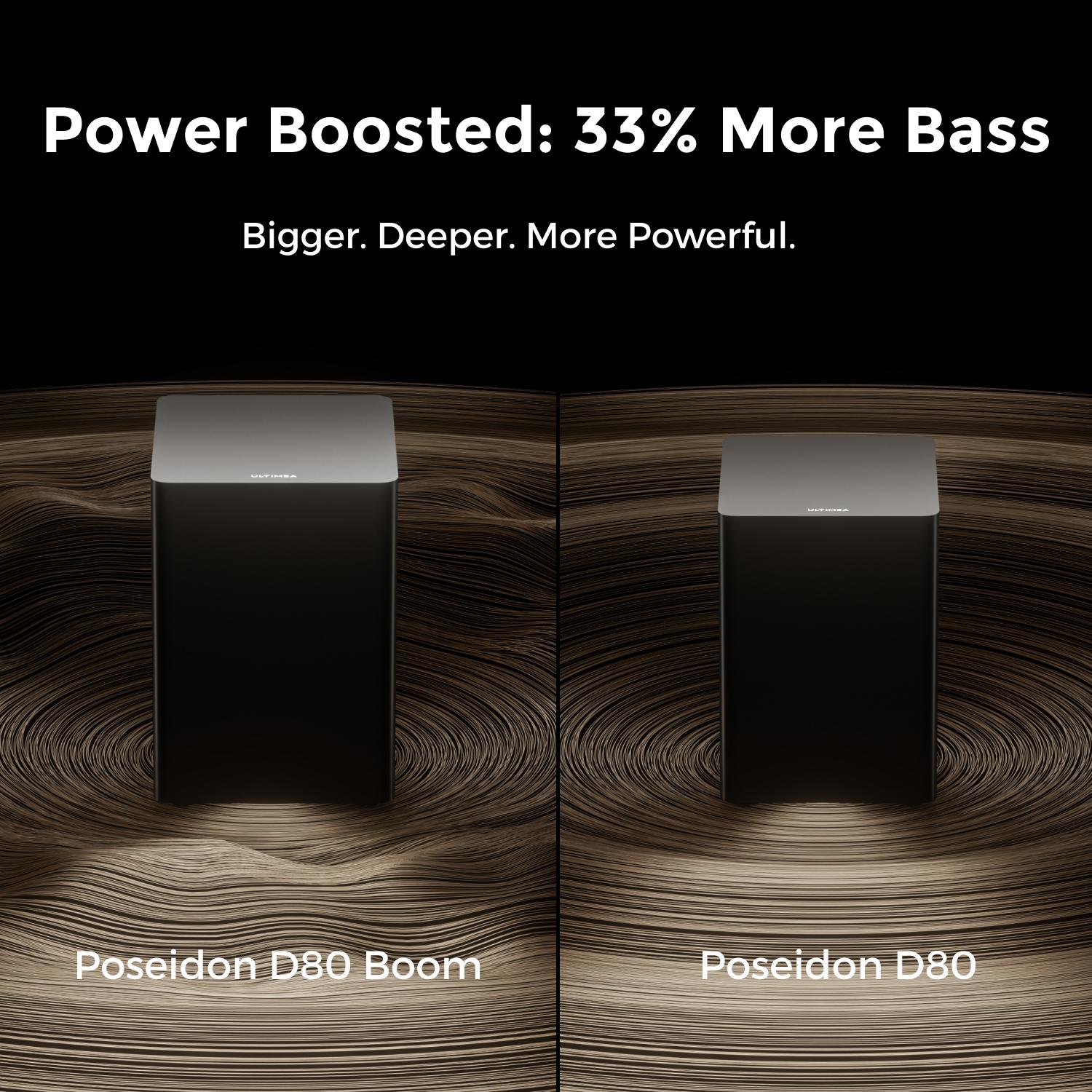 ULTIMEA Poseidon D80 BOOM Soundbar 7.1ch Dolby Atmos with Explosive Deep BASS Subwoofer, 4 Wired Surround Speakers, Subwoofer, HDMI eARC, Bluetooth & App Control – 2025 New Version Home Theater System for Powerful Surround Sound Experience, Black Friday ULTIMEA Poseidon D80 BOOM Soundbar 7.1ch Dolby Atmos with Explosive Deep BASS Subwoofer, 4 Wired Surround Speakers, Subwoofer, HDMI eARC, Bluetooth & App Control – 2025 New Version Home Theater System for Powerful Surround Sound Experience, Black Friday