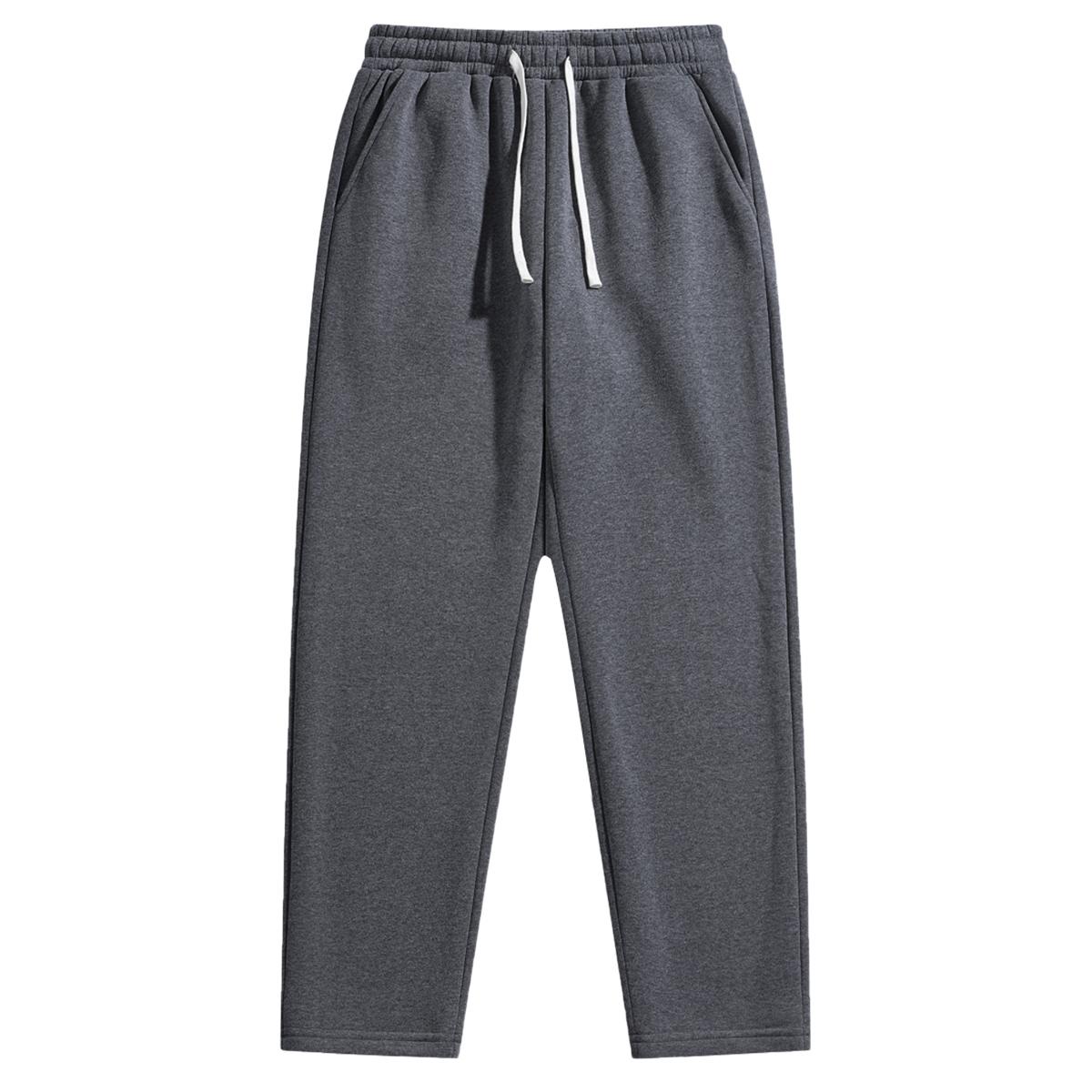 Men's Casual Jogger Pants 2 Pack Drawstring Waistband Back Pockets Relaxed Fit Trendy Menswear Essential Polyester Military Camouflage Training Set