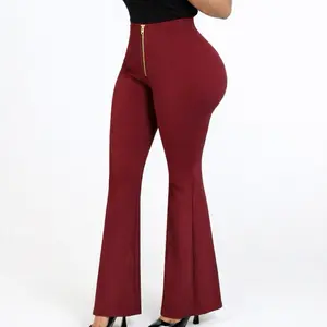 Luxury flared burgundy legging