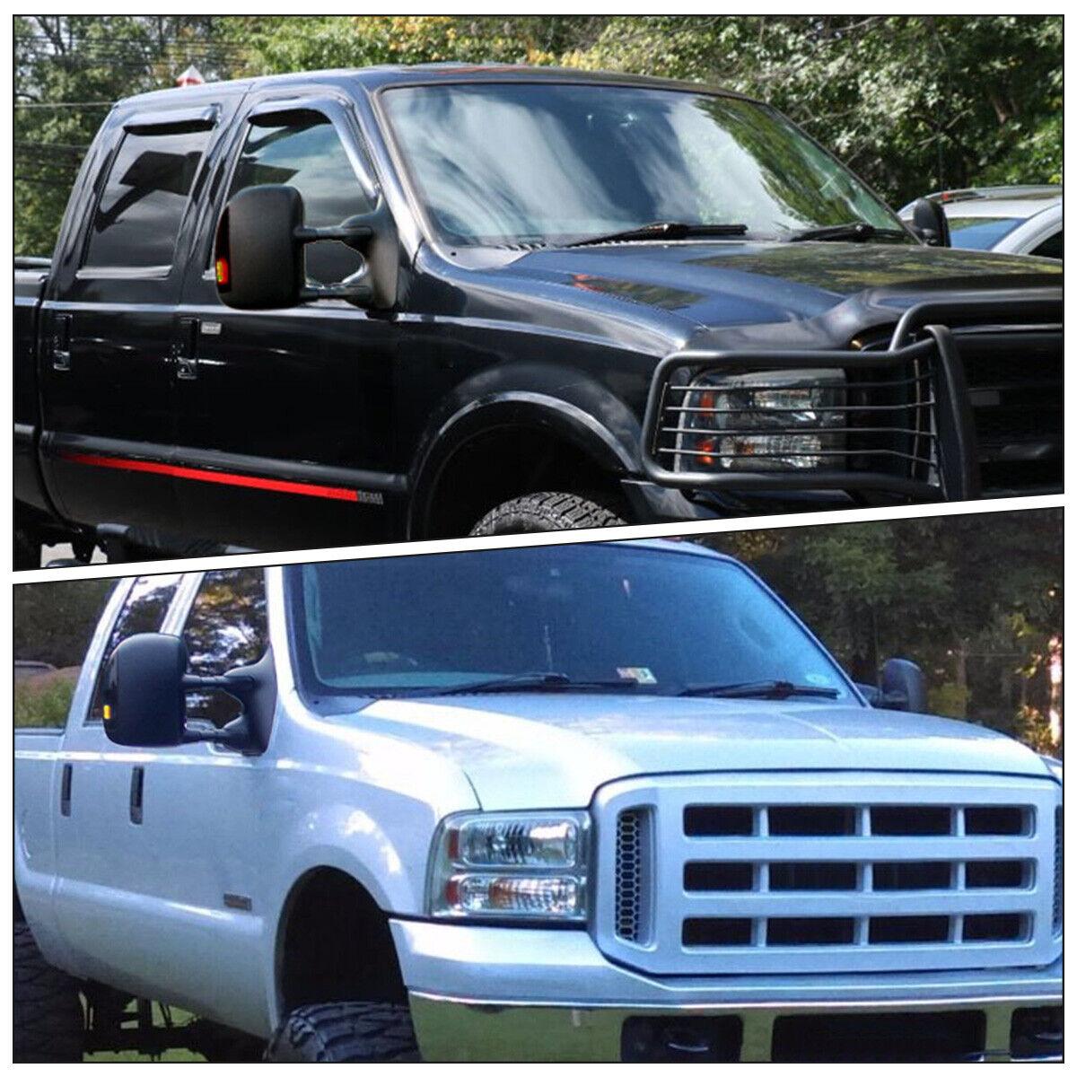 YITAMOTOR Tow Mirrors Compatible with 1999-2007 Ford F250 F350 F450 F550 Super Duty, 2001-2005 Ford Excursion Power Heated LED Signal Light Pair YITAMOTOR Tow Mirrors Compatible with 1999-2007 Ford F250 F350 F450 F550 Super Duty, 2001-2005 Ford Excursion Power Heated LED Signal Light Pair