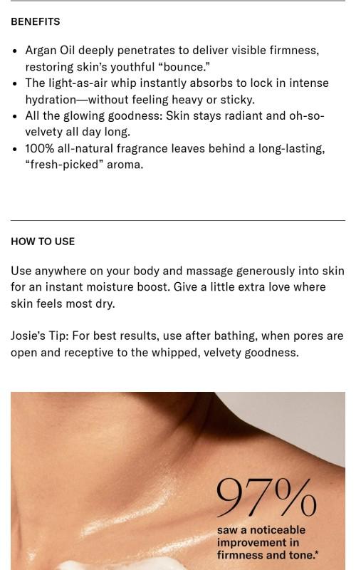 Vanilla Vibezzz - Travel Size Whipped Argan Oil Refillable Firming Body Butter