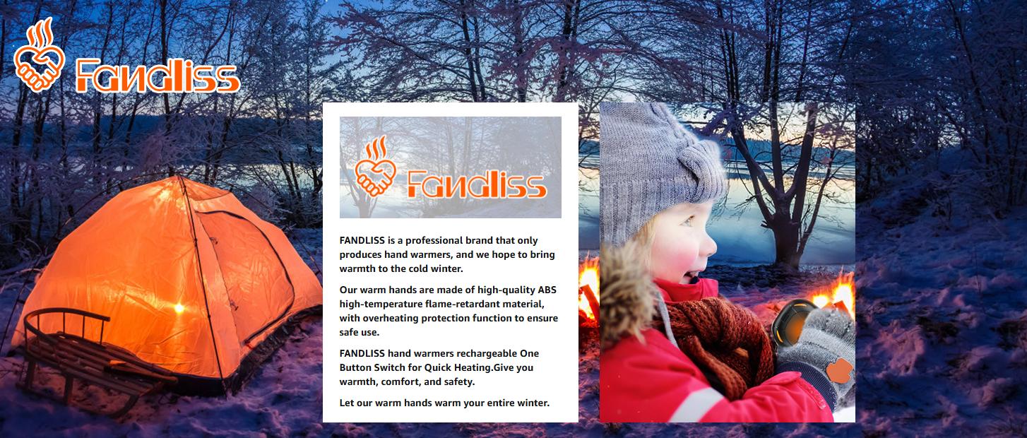 FANDLISS 2 Pack Magnetic Hand Warmers , Double-Sided Intense Heating, Long-Lasting Warmth ,Portable Heater for Outdoors, Hunting, Golf & Camping , Valentine's Day Gift