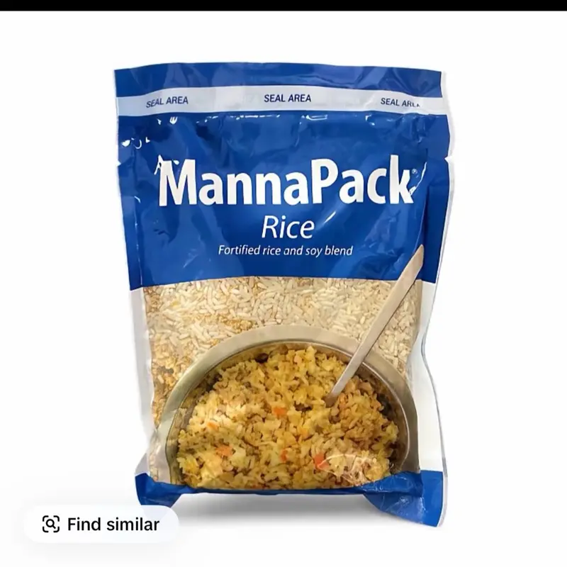 MannaPack Fortified Rice and Soy Blend - Nutritious and Delicious Meal Option