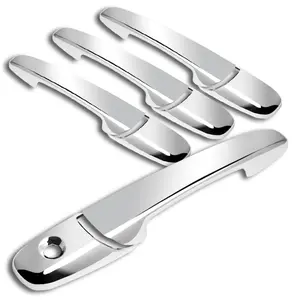 4PCS Chrome Door Handle Covers No Smart Keyholes Compatible with 2003 - 2008 Mazda 6 / Mazda 3 / Mazda 5 / RX-8 / CX-7 / CX-9 ( Without Passenger Keyholes )