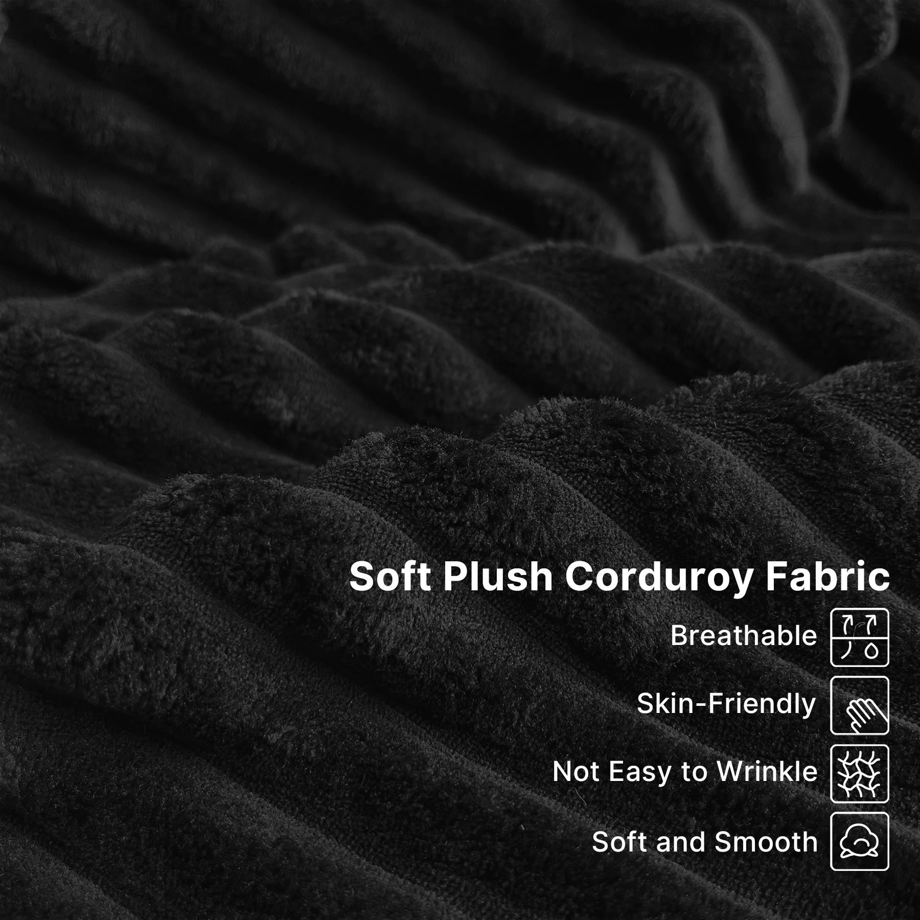 Boneless Couch Bed Chaise Oversized Lounge Series Plush Corduroy 1200LBS Load Bearing ，With Cup holder ，With Storage bag，No Assembly Required 24 Months Warranty，Upholstered Fluffy cloud sofa bed with Throw Pillows,Indoor Sleeper Chair