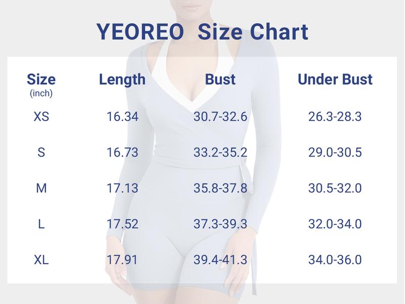 YEOREO Women Pilates Wrap Top Long Sleeve Tie Ballet Workout Yoga Shirt Michelie Y2K V Neck Cropped Tops Athletic Fashion Activewear