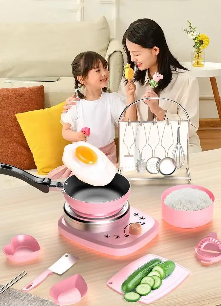Children's Real Cooking Mini Kitchen Toys - 22 PCS Set