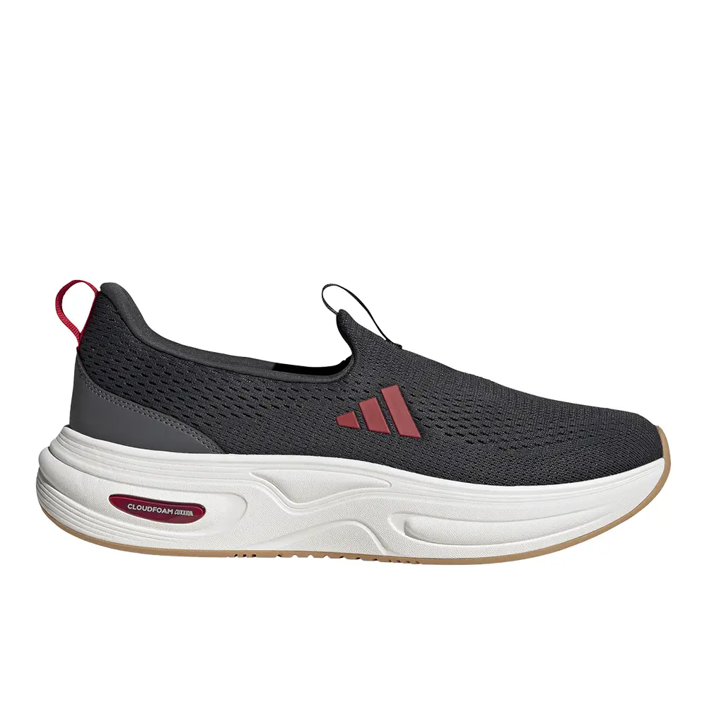 adidas Mens Cloudfoam Cuxxion Lounge Sneakers Shoes Casual - Grey, Red