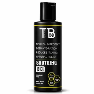 Tattoo Soothing Gel & Moisturizer – Calming Aftercare for New Tattoos – Aloe, Green Tea, Chamomile & Cucumber – Fast-Absorbing, Fragrance-Free Hydration – 4oz