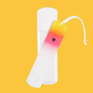 Bona Fide Beauty Czech Glass Foot File in Sunset - Refresh Dry Calloused Feet Into Smooth Buttery Skin - Double Sided Callous Remover With Medium Grit For Buffing and Fine Grit For Smoothing - For At Home Pedicure Care - Reusable Gentle Effective Washable