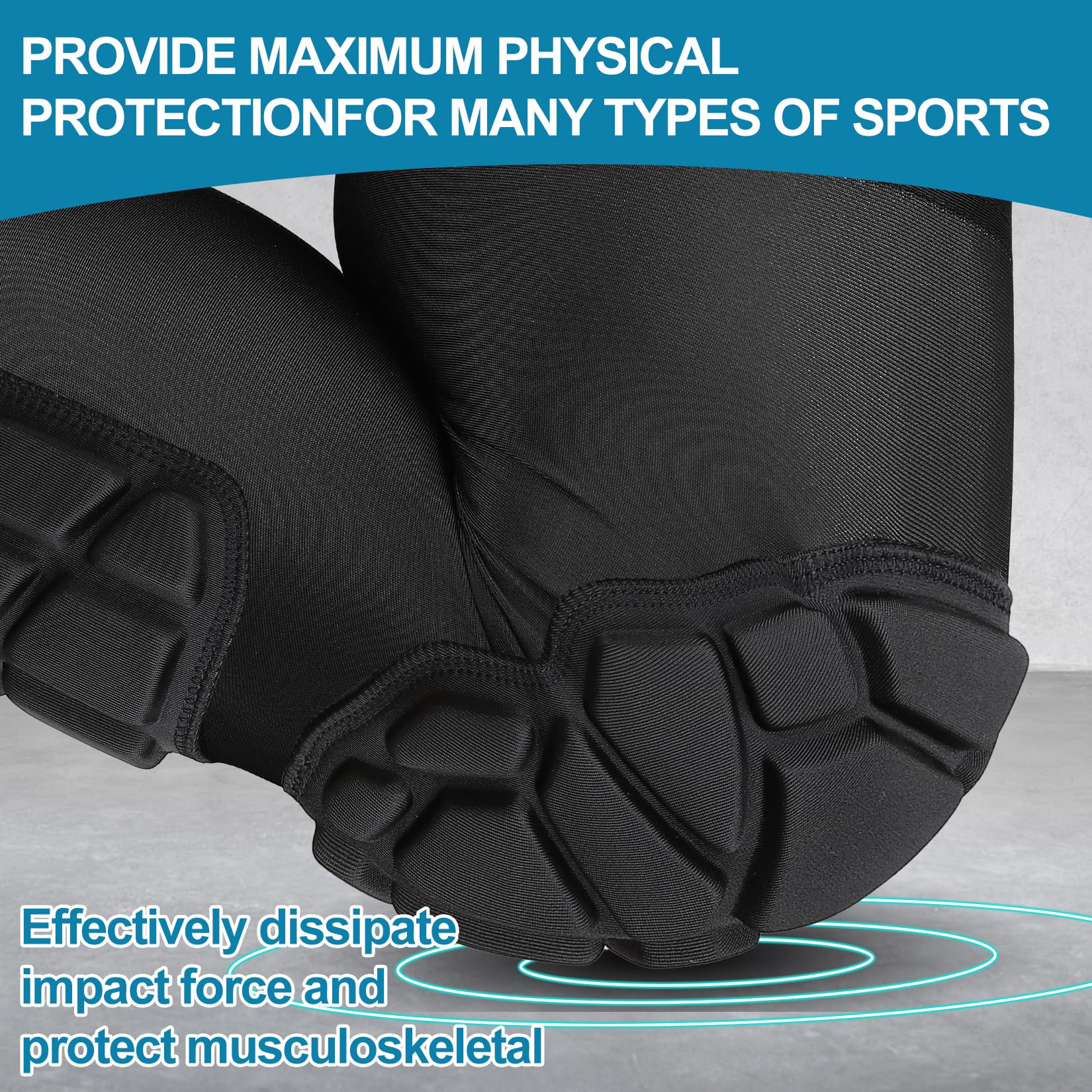 Knee Pad Protective Calf Shin Guards for Adult Youth Leg Compression Sleeve Pad with Anti-Slip Strip 1 Pair for Football Basketball Volleyball Soccer Protective Gear Calf Support Cuff Knee Pad Protective Calf Shin Guards for Adult Youth Leg Compression Sleeve Pad with Anti-Slip Strip 1 Pair for Football Basketball Volleyball Soccer Protective Gear Calf Support Cuff