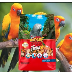 Fiesta Parrot Food, Nutritious and Fun Blend, Supports Skin, Feather, Digestion, Brain and Heart Health, 2.5 pounds