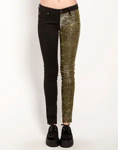 SPLIT SHINE JEAN GOLD