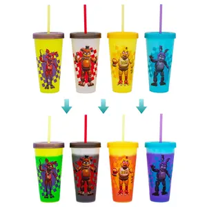 Five Nights At Freddy's 4-Piece Color-Changing Plastic Tumbler Set