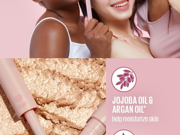 Kaja Wink Dazzle | Dual-ended creamy Eyeshadow Stick with Glitter, 'Aegyo' makeup look, Smudge proof, Creamy & blendable formula, Multi-Stick | Vegan, Cruelty-Free Kaja Wink Dazzle | Dual-ended creamy Eyeshadow Stick with Glitter, 'Aegyo' makeup look, Smudge proof, Creamy & blendable formula, Multi-Stick | Vegan, Cruelty-Free