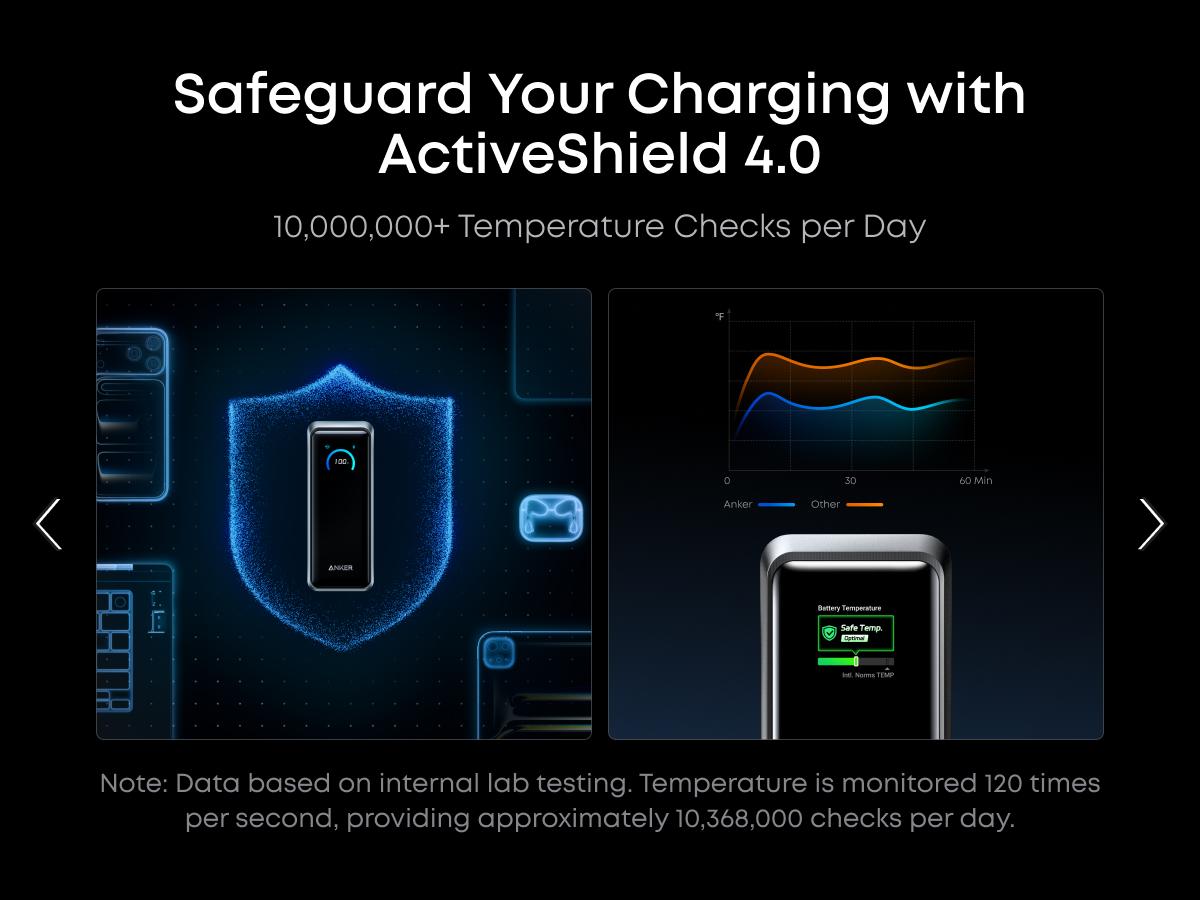 [Live Only] Anker Prime Power Bank, 26,250mAh 3-Port Portable Charger with 300W Max Output, Two-Way Charging, TSA-Approved, App Control, for MacBook, iPhone 17/16 Series, and More (Base Not Included)