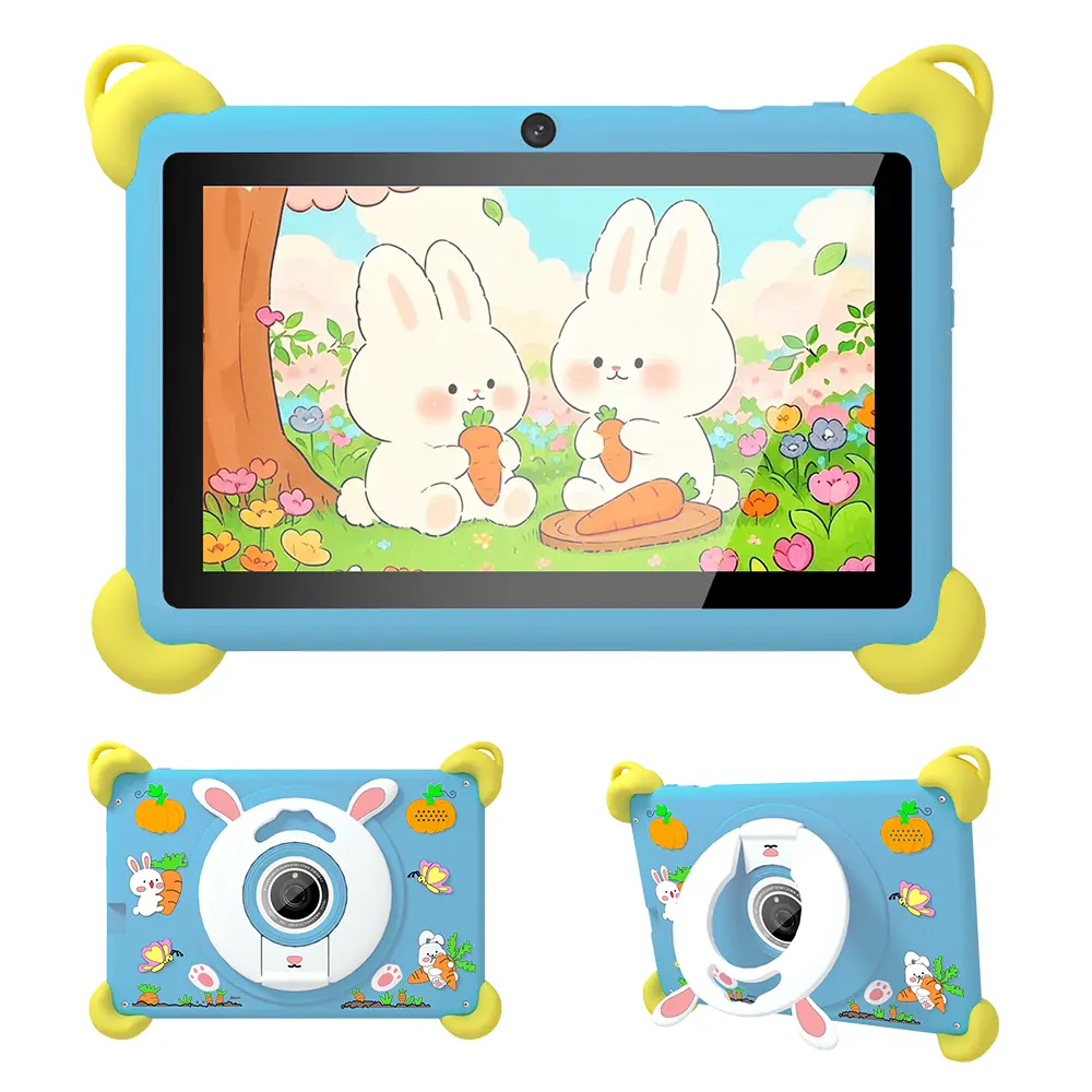 Veidoo Kids Learning Tablet, 7in Android Tablet with Shockproof Case, 32GB Storage, Wi-Fi/Bluetooth, Preinstalled Iwawa App, Parental Ctrl Mode, Ideal Back to School Gift for Kids, Wi-Fi/Blutooth, 2500Mah