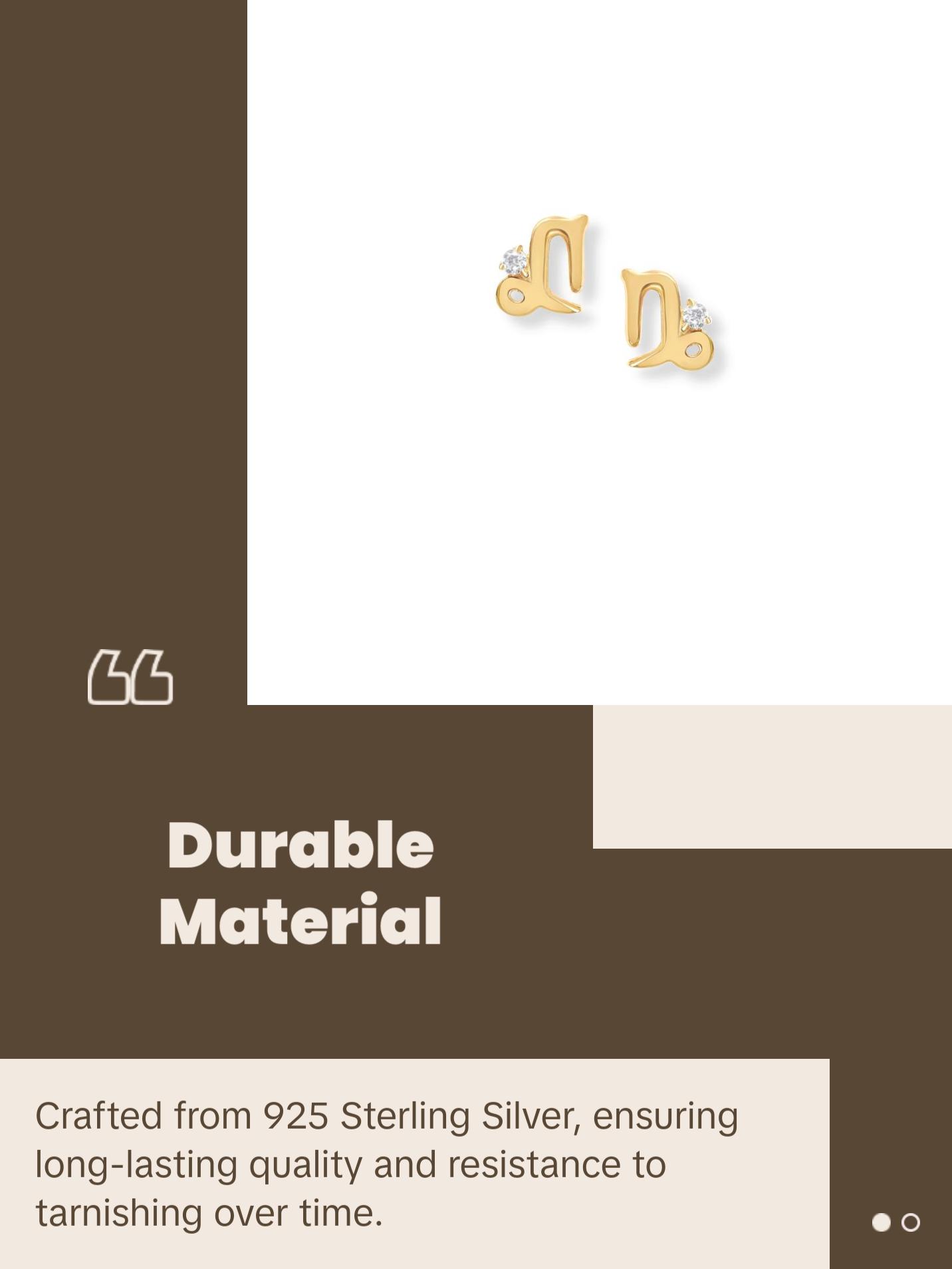 Harper Ray Zodiac Sign Post Earring - Astrology Studs