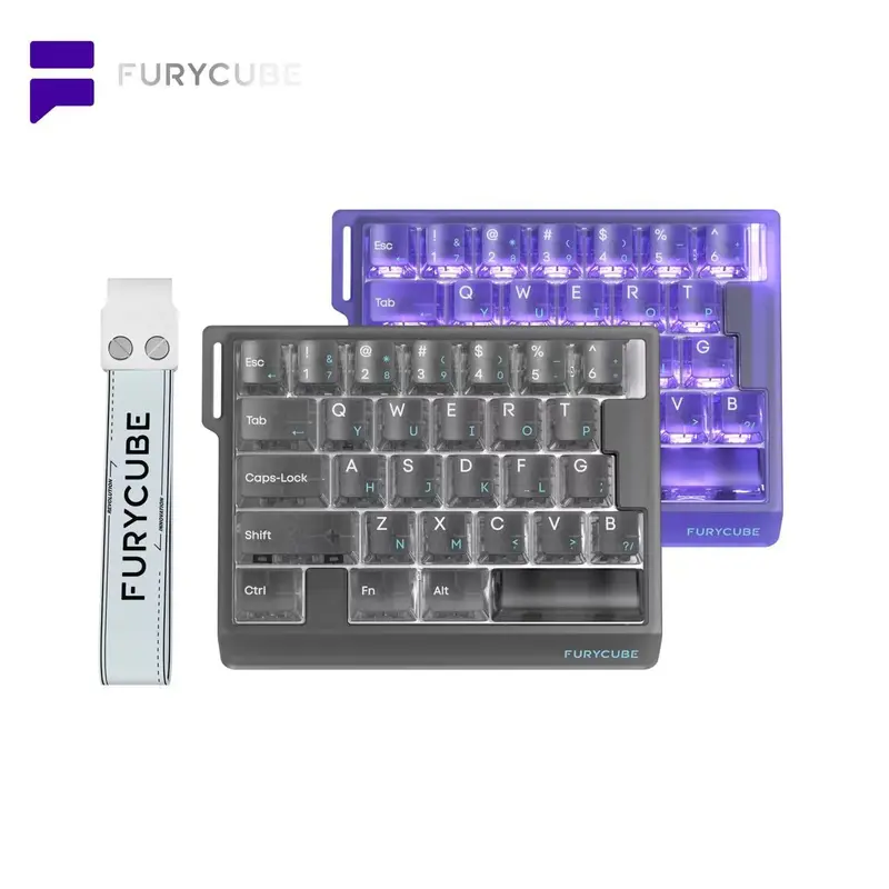 【New】FURYCUBE M30 HE Wired Magnetic Switch Gaming Keyboard, 30% Compact Layout Gaming Keyboards, 0.01s Extreme Response Fast Keystrokes, RGB Backlit, Web Driver, 8K Polling Rate, Stable FPS Accessory, PC Accessory, Gamer Gift Idea