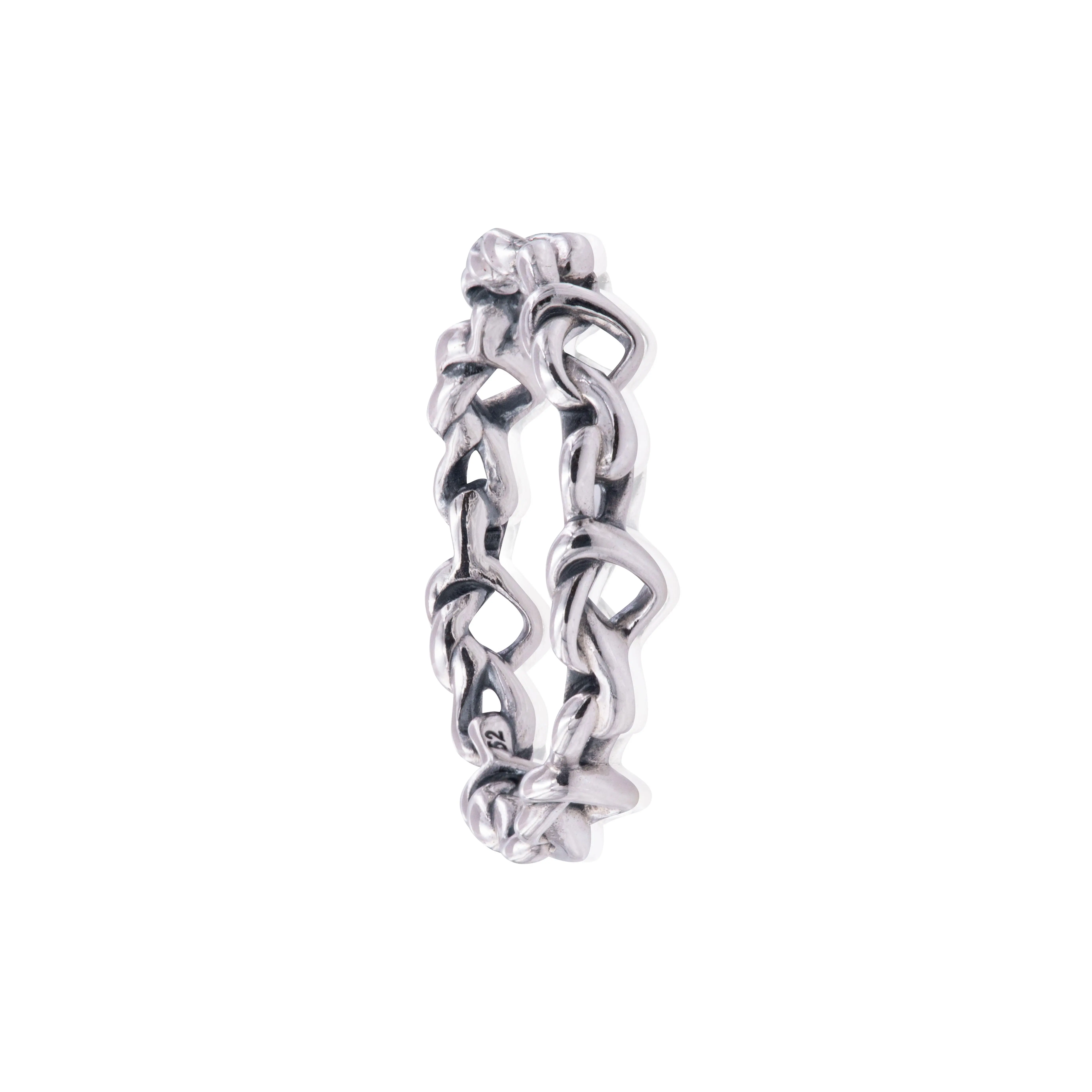 PANDORA Knotted Hearts 925 Sterling Silver Ring 198018