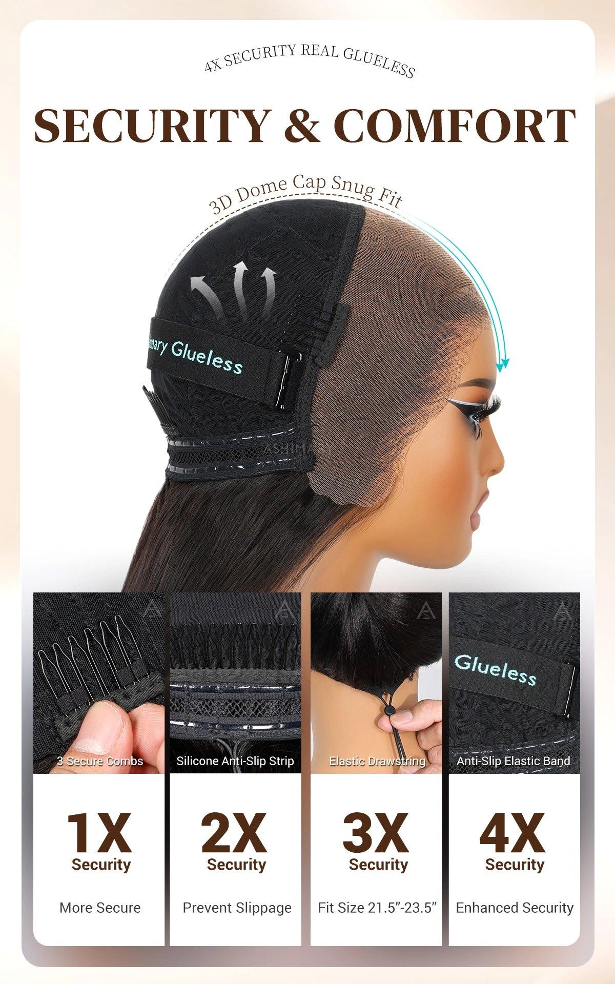 [Salon-Quality] Trendy Butterfly Cut Face- Framing Peacock Curls Pull Go 13x6 Full Glueless Lace Front Wig Pre-Styled Heavy Layers Cut Body Wave Natural hairline Human Hair 250% Density Wave Wig