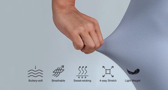 ODODOS Cloud Feeling Ruched Yoga Leggings for Women 25" / 28" High Waist Crossover Yoga Pants