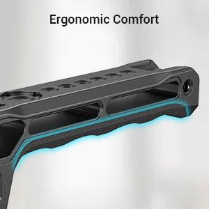 SmallRig Lightweight Cold Shoe Top Handle, Grip for DSLR Camera Cage, Universal Top Handle with 5 Cold Shoe Adapters and Cold Shoe Base (Lite) - 3764