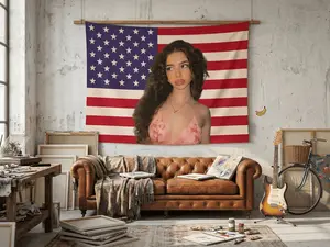 Sun.day Kallo Ge.rass Tapestry Flag USA Hanging Flag, Flags For Room Men Cotton Decor Decorative Light Decoration Items Linen