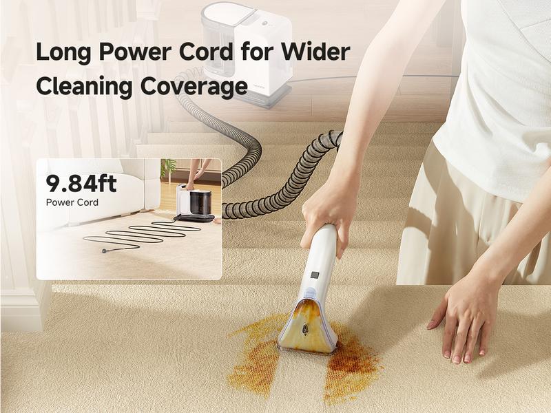 Uwant Portable Carpet Cleaner, Powerful Suction Spot Cleaner Machine, Upholstery Cleaner Machine, Home, Sofa, Car Vacuum Cleaner,smartliving Floor Cleaning System cordless vacuum cleaner