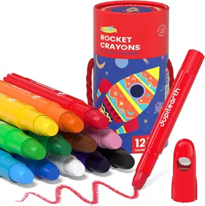 Easter Bundle  24 Colors Twist Crayons for Toddlers 1-3, Non-Toxic Washable Crayons for Ages 4-8 with Storage Bucket, Ultra-Silky and Easy to Hold Art Supplies, Ideal Christmas Gift for Boys and Girls