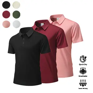 3-Pack Solid Color Polo Shirts for Men & Women, Quick-Dry Cooling Fabric, Breathable Sweat-Wicking Antibacterial, Casual Sports Collared Tees