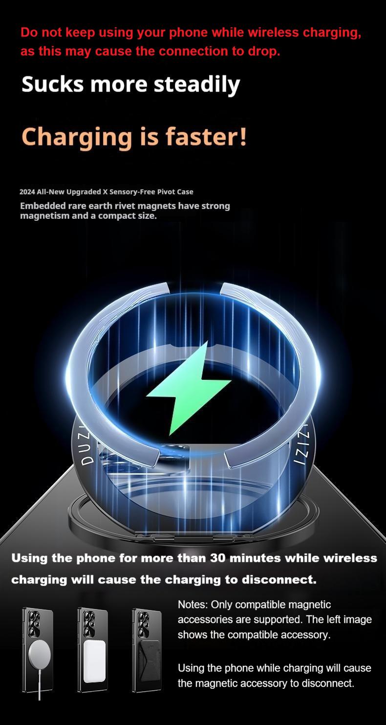 Suitable for Samsung Galaxy S25 Ultra Metal Frame Phone Case with Built-in 360-degree Rotating Stand Lens Metal Protection, PC Back Panel + Metal Frame for Galaxy S24Ultra Phone Case