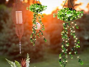 Solar Lights Outdoor 2025 NEW Release 66 LED 2 Pack Hanging Artificial Plants Fairy Lights, Garden Pathway Lights Ornaments Outdoor Lantern Mock Lime Twinkly String Lights, Pathway Lights, Perfect Gifts Presents for Mum Grandma Solar Lights Outdoor 2025 NEW Release 66 LED 2 Pack Hanging Artificial Plants Fairy Lights, Garden Pathway Lights Ornaments Outdoor Lantern Mock Lime Twinkly String Lights, Pathway Lights, Perfect Gifts Presents for Mum Grandma
