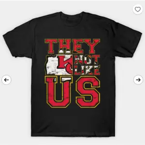 100% Cotton KC Christmas Fan TShirts – "They Not Like Us"+ Game Day Vibe, Breathable Durable. Ideal Christmas Gift for Sports Lovers #   GameDayStyle. #   ChristmasGiftForSportsFans #   TK100CottonTshirt #   FanWear