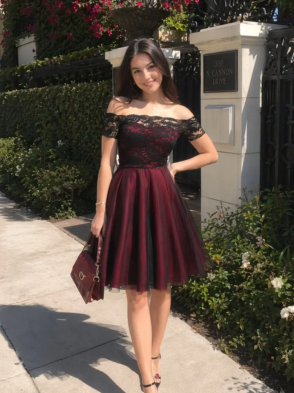 RETRO STAGE Women's 1950s Off-Shoulder Short-Sleeve Lace Swing Gown - Stylish Women's Wear, Formal Wear, Evening Dress, Prom Dress for Eventssummer dresses vacation outfits Wedding Guest Dress BackToSchool Sohochic Fall Dresses Fall outfits Fall fashion