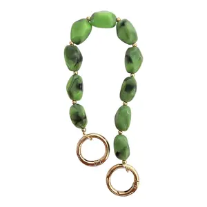 Marbled Acrylic Chain Strap - Palm Green