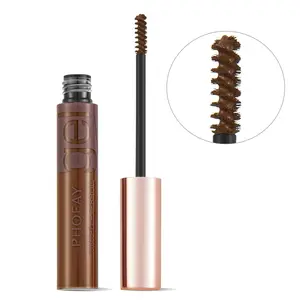 PHOFAY Long-Lasting Waterproof Tinted Eyebrow Gel with Precision Brush for Natural-Looking Brows All-Day Wear & Smudge-Resistant