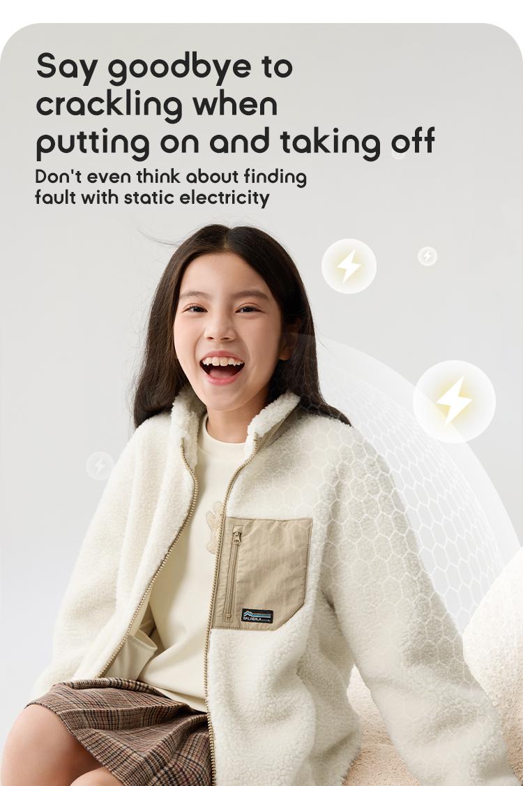 Balabala Soft Fleece Coats for Kids - Warm & Comfortable All Season Long Casual Jackets for Little Ones