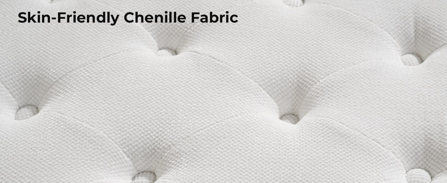 Upholstered Headboard Queen/King Size with 4" Thickened High-Density Sponge, Modern Button-Tufted Queen Headboard Only, Luxury Chenille Fabric, Adjustable Height, Easy Assembly