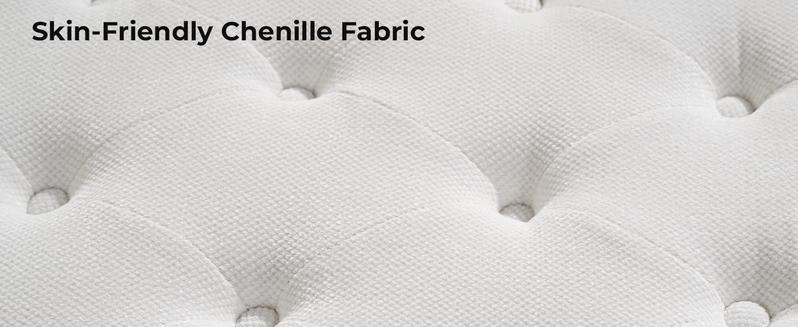 Upholstered Headboard Queen/King Size with 4" Thickened High-Density Sponge, Modern Button-Tufted Queen Headboard Only, Luxury Chenille Fabric, Adjustable Height, Easy Assembly