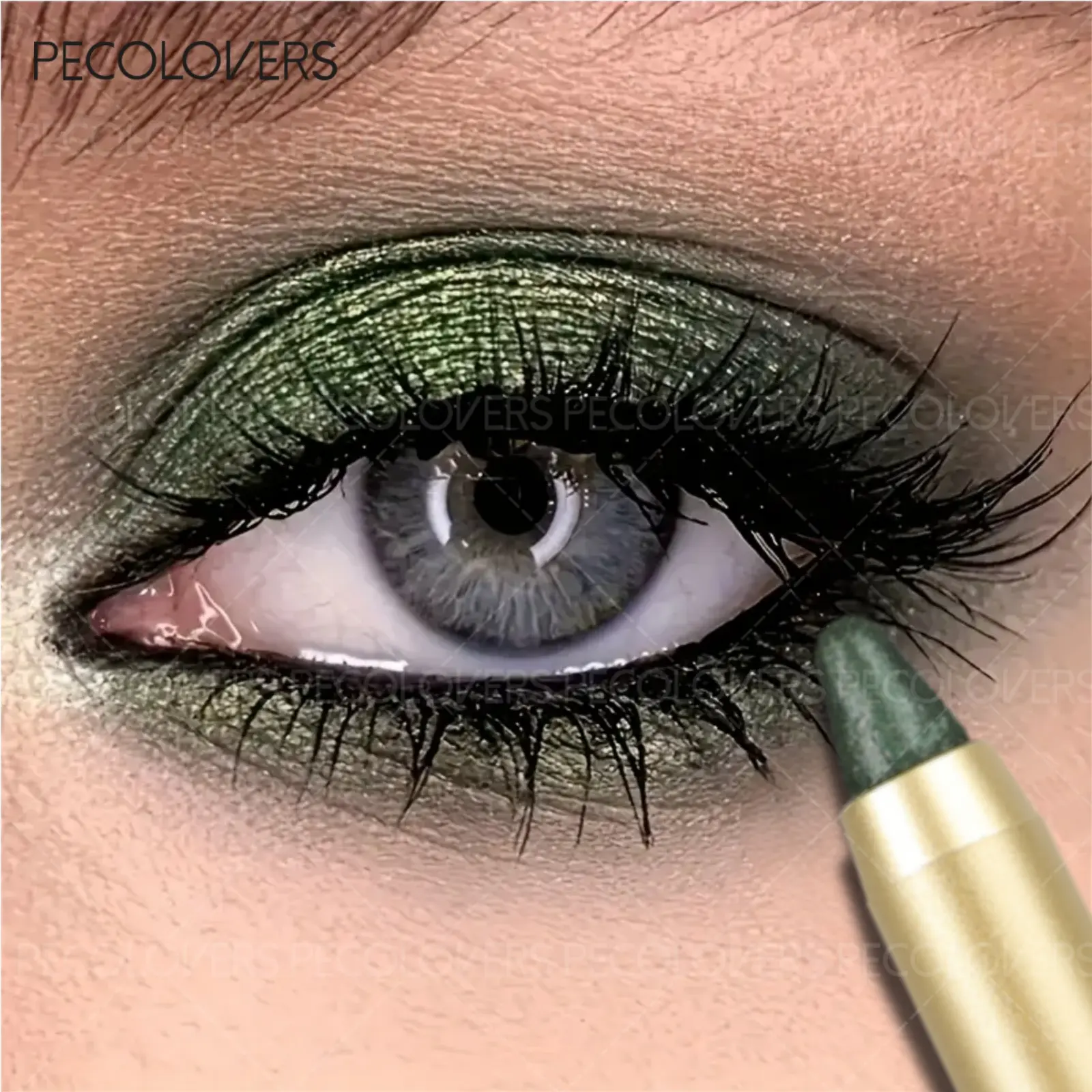 1pc Pearlescent Eyeshadow Pencil, Cosmetic Eyeshadow, Shimmery Eyeshadow, Long-Lasting Shimmer Smudge-Proof Highlighter Stick, Creamy Glide-On Formula with Metallic & Pastel Shades for Day-to-Night Makeup Looks, Richly Pigmented Eye Makeup Tool