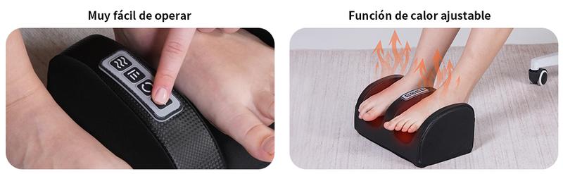 Shiatsu Foot Massager Machine with Soothing Heat Deep Kneading Therapy Enhanced Vibration Motor for Improved Blood Circulation Ideal for Home Office Use Black