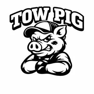 Tow Pig Vinyl Decal Sticker
